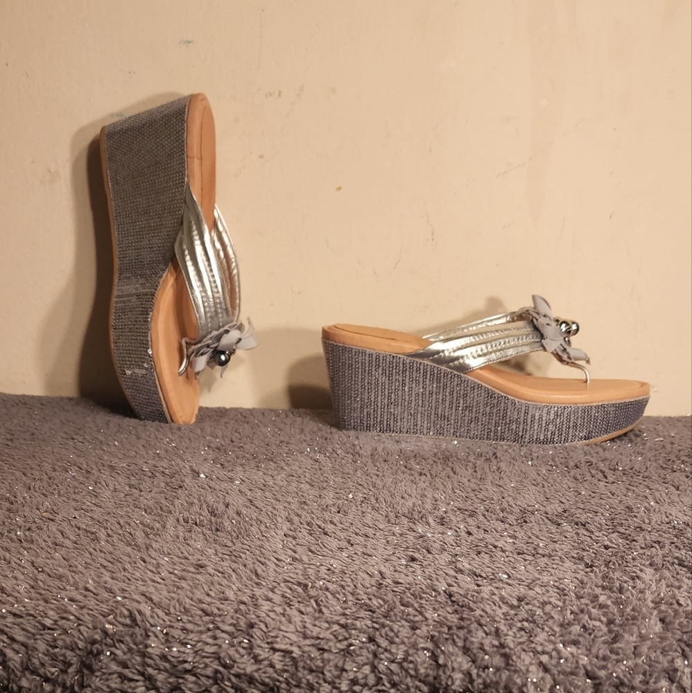 Coach platform sandals